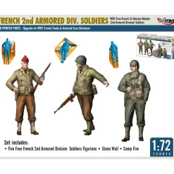 Figurines : Soldats de la 2ème division blindée française - Mirage Hobby