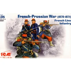 Figurines Guerre franco-prussienne : Infanterie de ligne française 1870-1871 - ICM