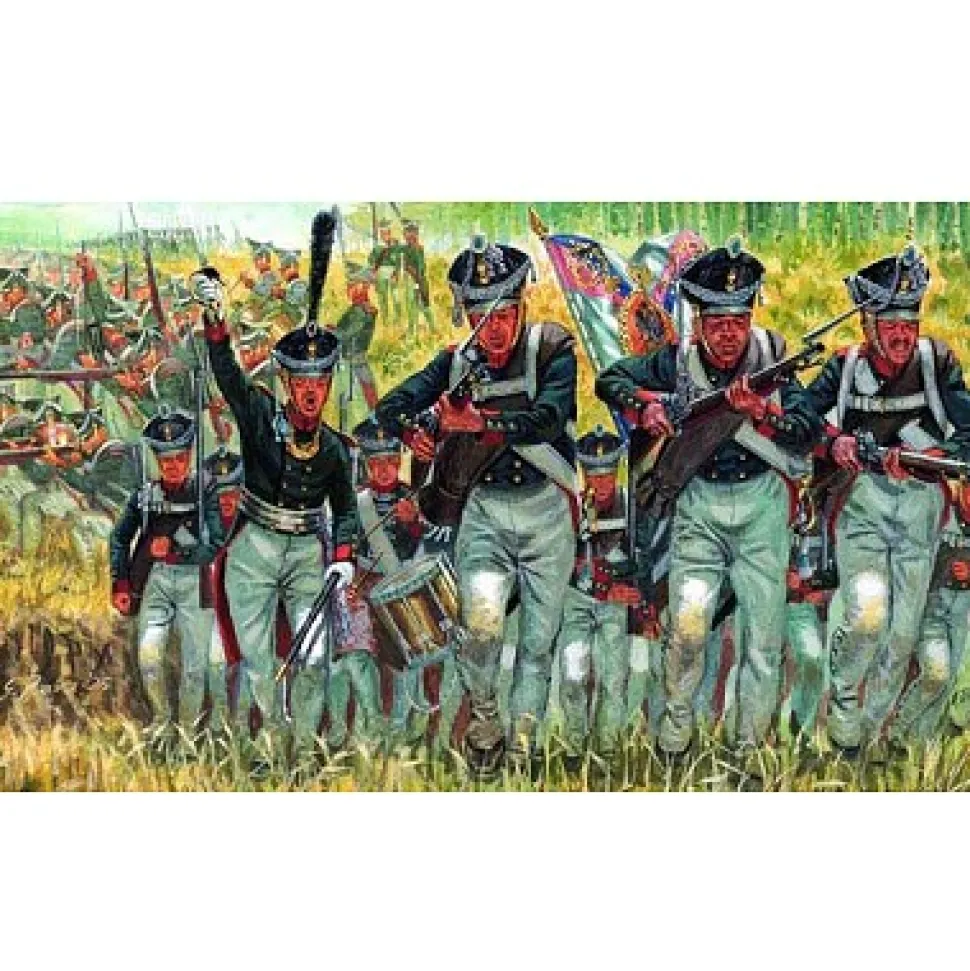 Figurines Guerres napoléoniennes : Infanterie Russe - Italeri