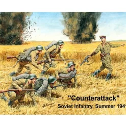 Figurines 2ème Guerre Mondiale : Contre-attaque Armée Soviétique : Eté 1941-1942 - Master Box