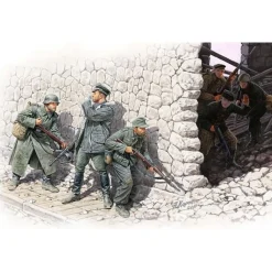 Figurines 2ème Guerre Mondiale : Rencontre fortuite : Gebirgsjäger allemands et marins soviétiques : - Master Box