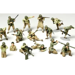 Figurines 2ème Guerre Mondiale : Set Infanterie Américaine - Tamiya