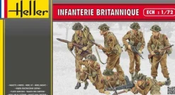 Figurines 2ème Guerre Mondiale : Infanterie britannique - Heller