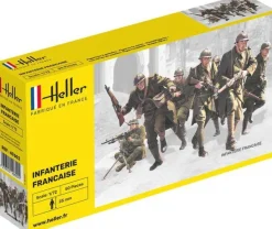 Figurines 2ème Guerre Mondiale : Infanterie française - Heller