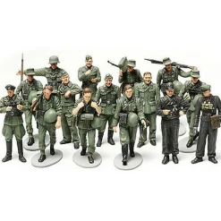 Figurines 2ème Guerre Mondiale : Infanterie Allemande En Manœuvre - Tamiya