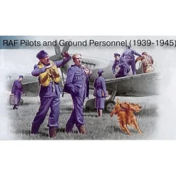 Figurines 2ème Guerre Mondiale : Pilotes et mécaniciens RAF 1939-1945 - ICM