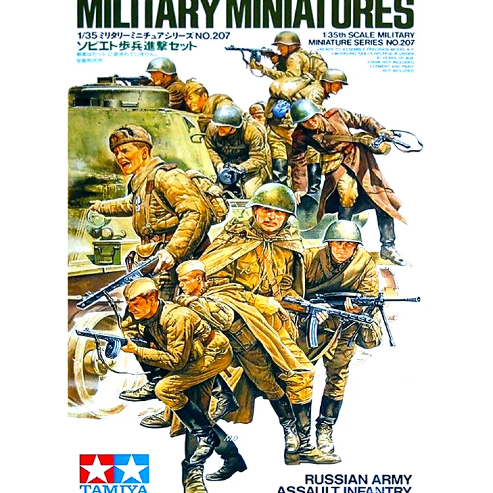 Figurines 2ème Guerre Mondiale : Infanterie russe - Tamiya