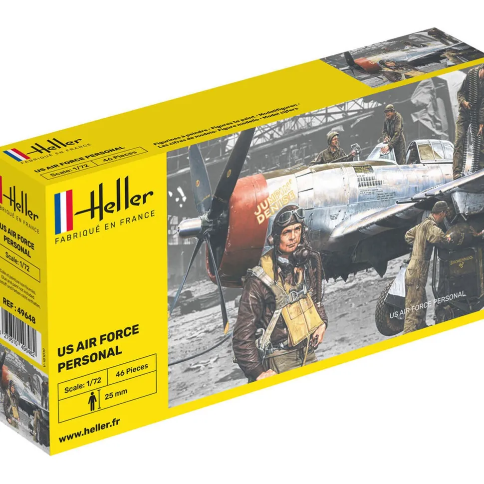 Figurines 2ème Guerre Mondiale : Personnel de l'USAAF - Heller