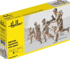 Figurines 2ème Guerre Mondiale : 8ème Armée Britannique - Heller