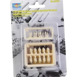 Figurines militaires : Ensemble figurines pour saynète réddition du Japon pour navire MISSOURI 1945 - Trumpeter