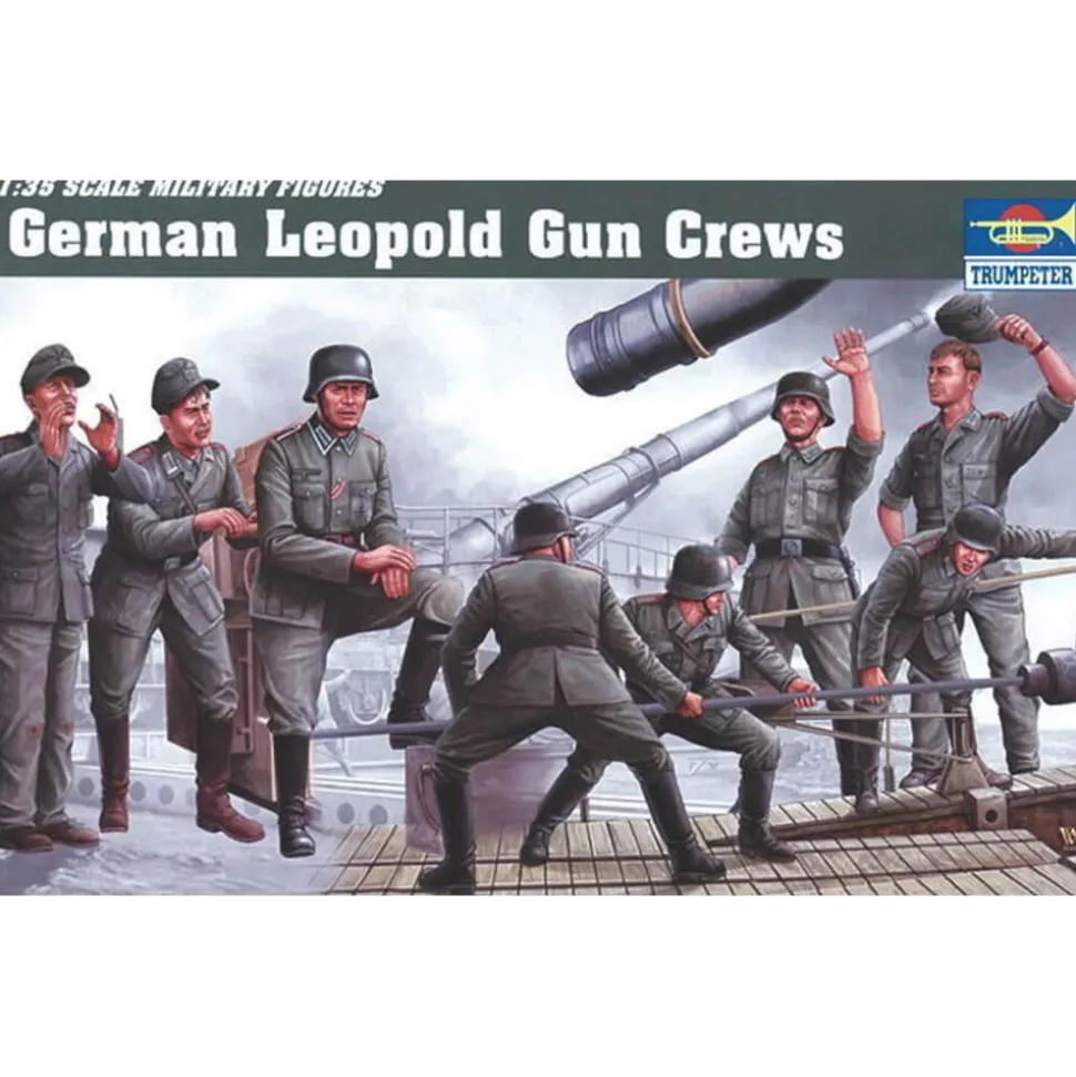 Figurines militaires : Artilleurs allemand canon «Leopold» - Trumpeter
