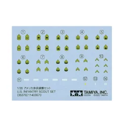 Figurines militaires : Groupe d'éclaireurs U.S. Seconde Guerre mondiale - Tamiya