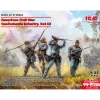 Figurines militaires : Infanterie confédérée de la guerre civile américaine Set 2 - ICM