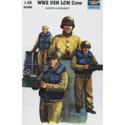 Figurines militaires : Équipage WW2 USN LCM - Trumpeter