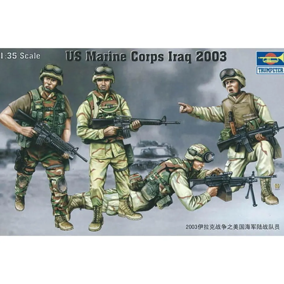 Figurines militaires : US Marine Corps Irak 2003 - Trumpeter