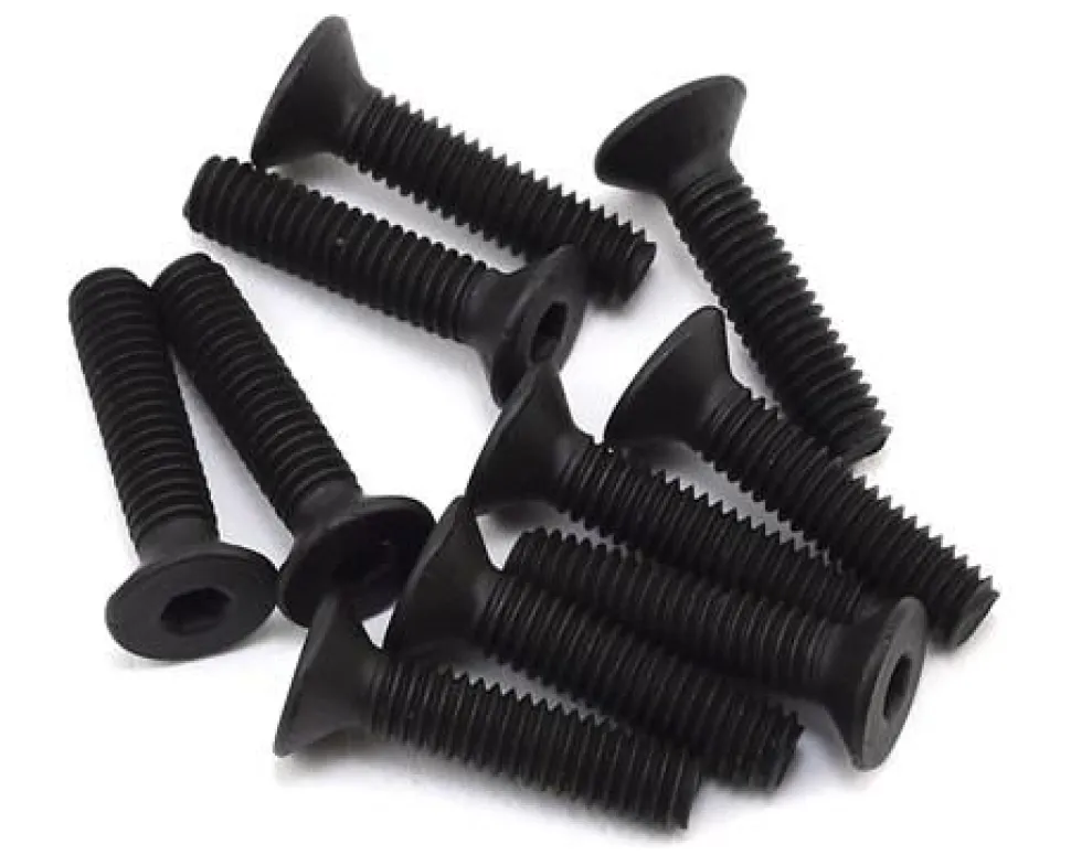 Flat Head Screws, Stl, BO, M4 x 18mm (10) - Losi - Losi - TLR