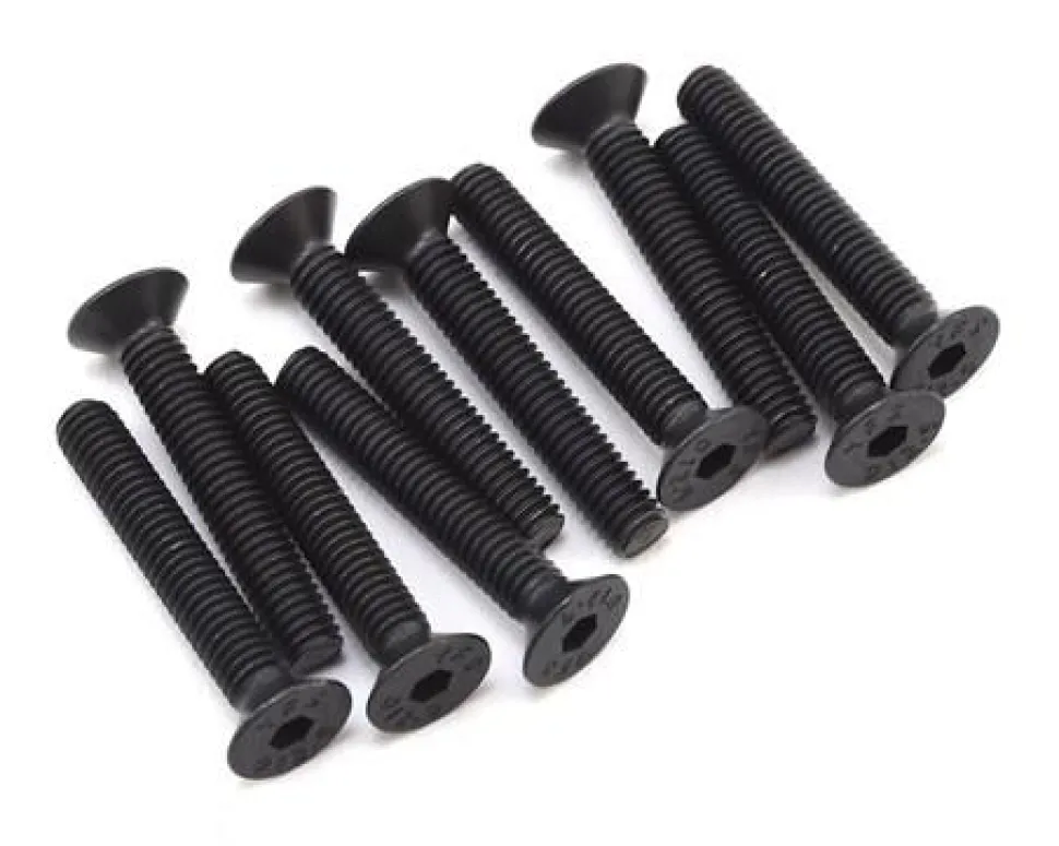 Flat Head Screws, Stl, BO, M4 x 25mm (10) - Losi - Losi - TLR