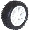 FTX VANTAGE FRONT BUGGY TYRE MOUNTED ON WHEELS (PR) - WHITE - FTX