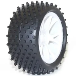 FTX VANTAGE REAR BUGGY TYRE MOUNTED ON WHEELS (PR) - WHITE - FTX