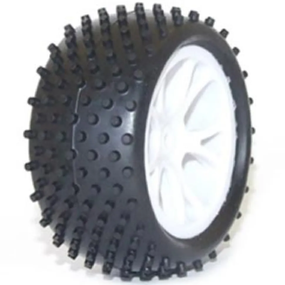 FTX VANTAGE REAR BUGGY TYRE MOUNTED ON WHEELS (PR) - WHITE - FTX