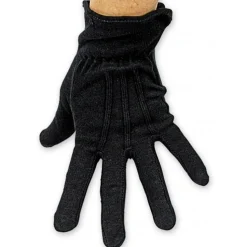 Gants courts en Coton homme, Noirs - RueDeLaFete