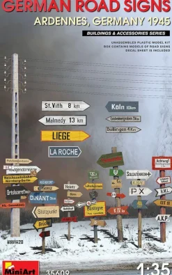 German Road Signs WW2 (Ardennes, Germany 1945) - 1:35e - MiniArt - Mini Art