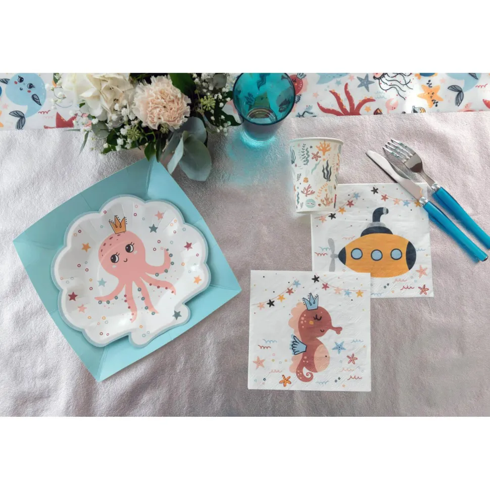 Gobelets P'tit matelot x10 - 27 cl - RueDeLaFete