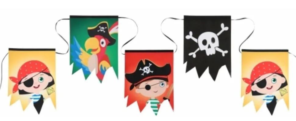 Grande Banderole Pirate enfant 6 mètres - RueDeLaFete