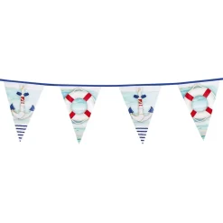 Guirlande Fanions MARINS Triangles 6m - RueDeLaFete