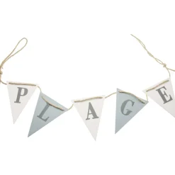 Guirlande PLAGE avec 5 fanions en bois, 93cm - RueDeLaFete