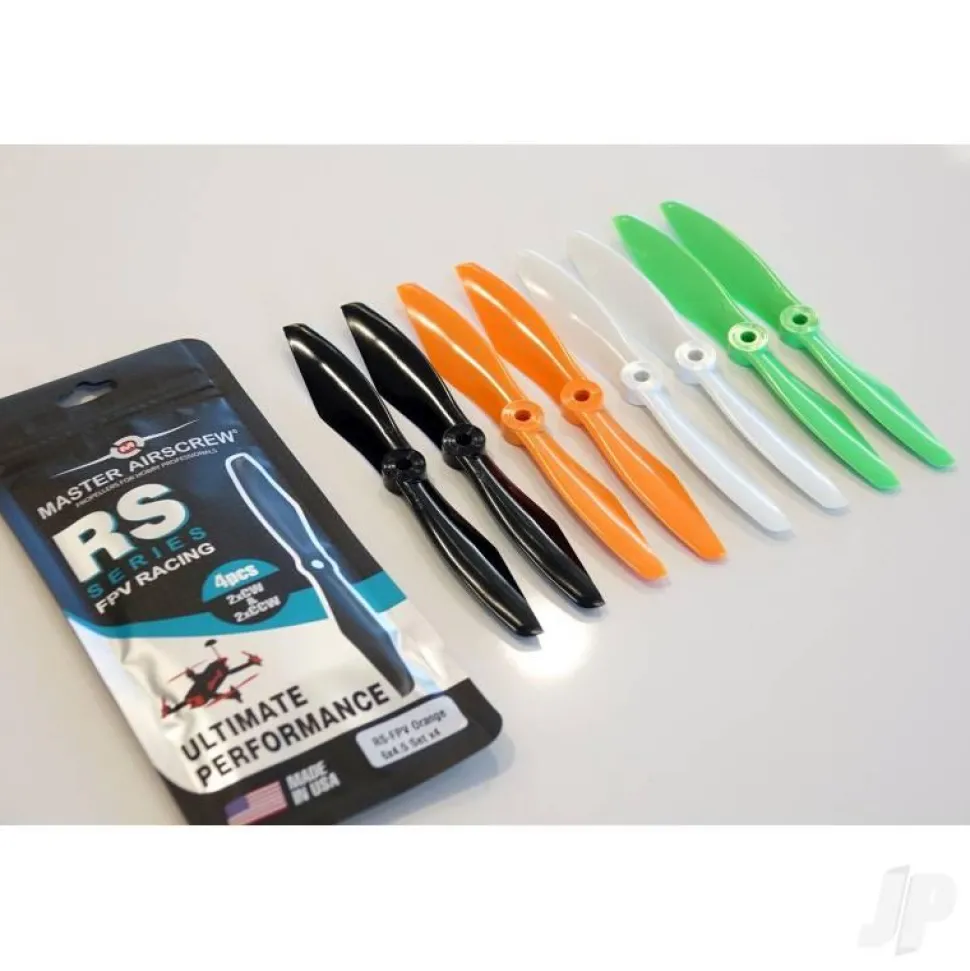 Helice RS-FPV Racing - 5x4.5 Prop Set x4 Noires - Master Airscrew