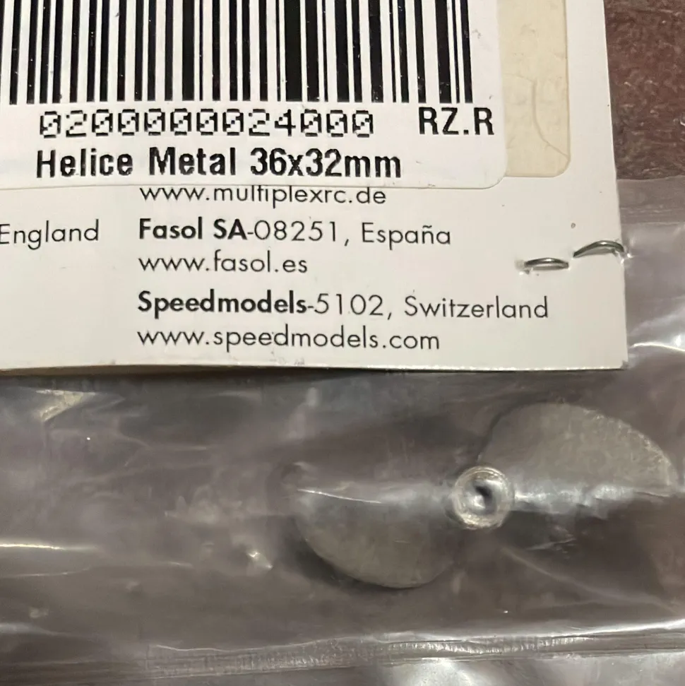 Hélice Metal 36x32mm - RC System