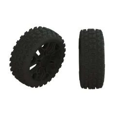 2HO Tire Set Glued Black (2) Arrma - ARRma