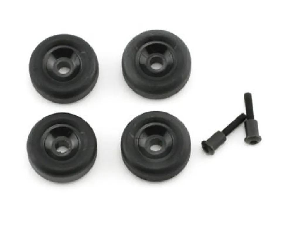 Jantes (4) + Axes (2) De Wheelie Bar Pour Maxx - Traxxas