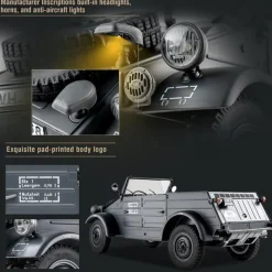 Kubelwagen Type 82 scaler 1/12 RTR - RocHobby