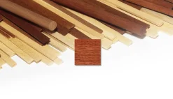 Liston 1m Sapelli rouge acajou 1 x 7 mm - x4 pieces - OCCRE - OCCRE