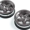 Losi Front Wheel, Black Chrome (2) : 22S Drag - Losi - TLR