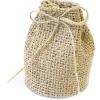 Lot de 4 ballotins Sacs Marins en toile jute, Naturel - RueDeLaFete