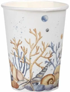 Lot de 10 Gobelets Coquillages 25cl - RueDeLaFete