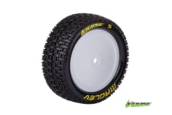 Louise RC - E-MAGLEV - Pneus 1-10e Buggy - Super Soft - Jantes Blanches - Kyosho - Hex 12mm - 4WD - - Louise RC Tyres