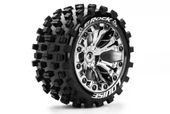 Louise RC - ST-ROCK - Pneus 1-10e Stadium Truck - Soft - Jantes 2.8" Chromées - 0-Offset - Jantes 2. - Louise RC Tyres