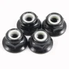 M4 Noir Flanged Locknuts - Fastrax