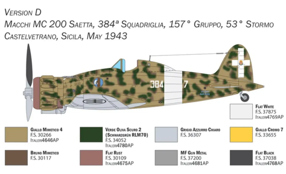MACCHI M.C.200 XXI SERIE - Italeri
