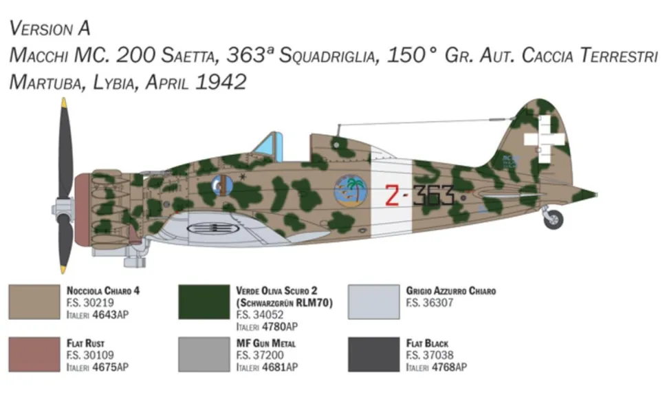 MACCHI M.C.200 XXI SERIE - Italeri