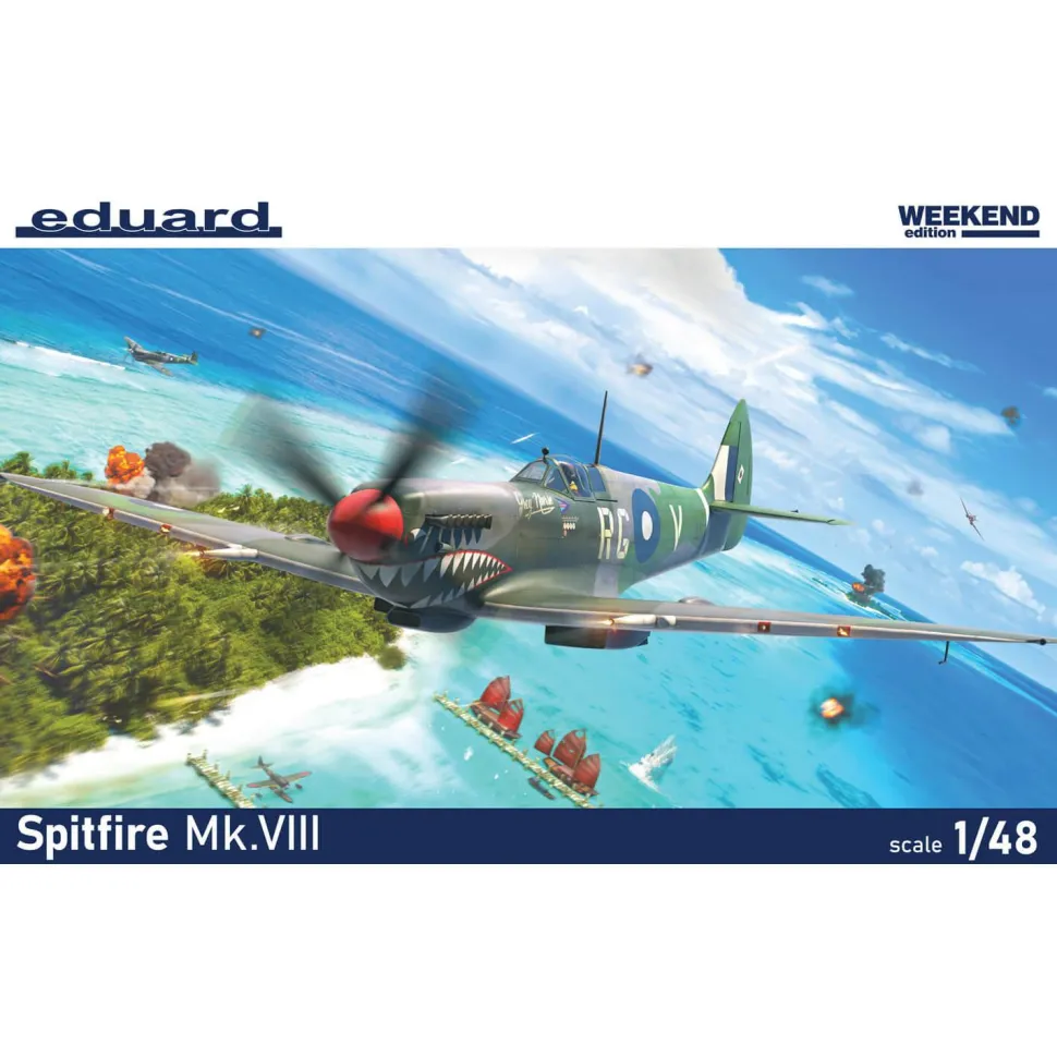 Maquette avion : Spitfire Mk.VIII - Eduard