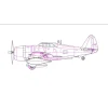 Maquette avion : avion de chasse américain Republic P-47 Thunderbolt - Hobby Boss