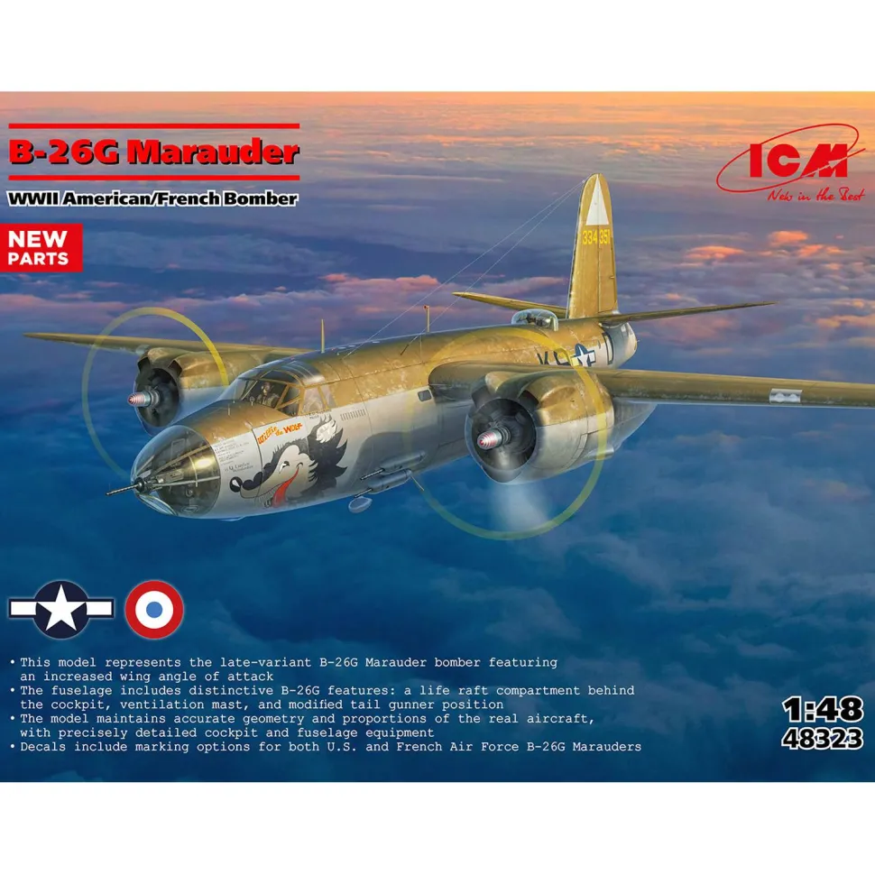 Maquette avion : B-26G Marauder - ICM