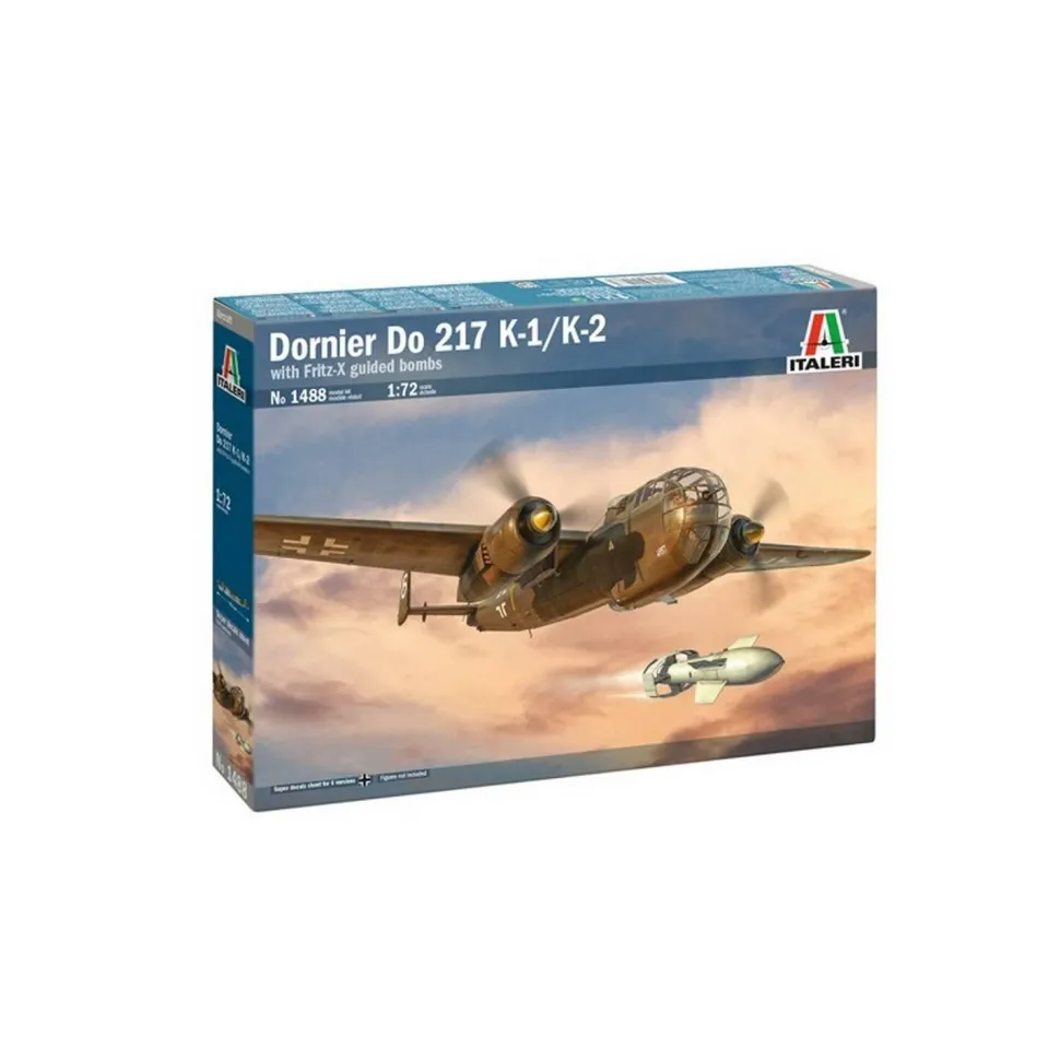 Maquette avion : DO 217 K-1/K-2 with FRITZ X en 1:72 - Italeri