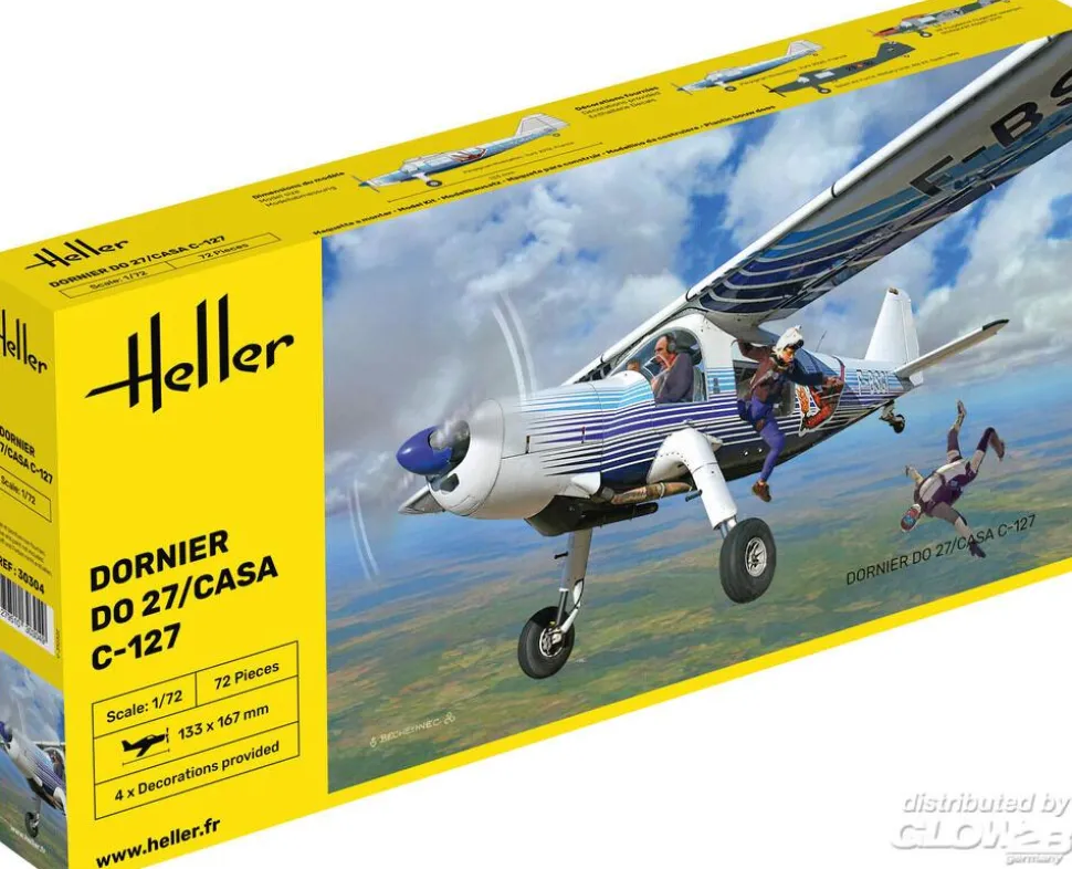 Maquette avion : Dornier DO27/CASA C-127 - Heller