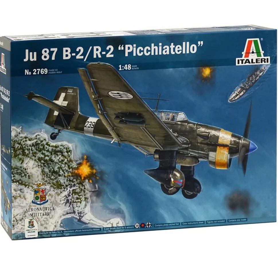 Maquette avion : Ju87B-2/R2 Stuka Picch - Italeri